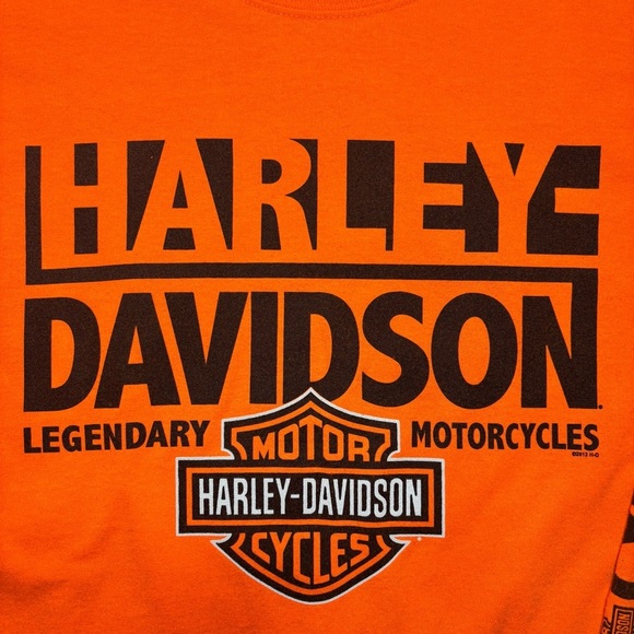 Harley Davidson Shirt Mens Large Crewneck Long Sleeve Legendary Motorcycles HD - Picture 3 of 5
